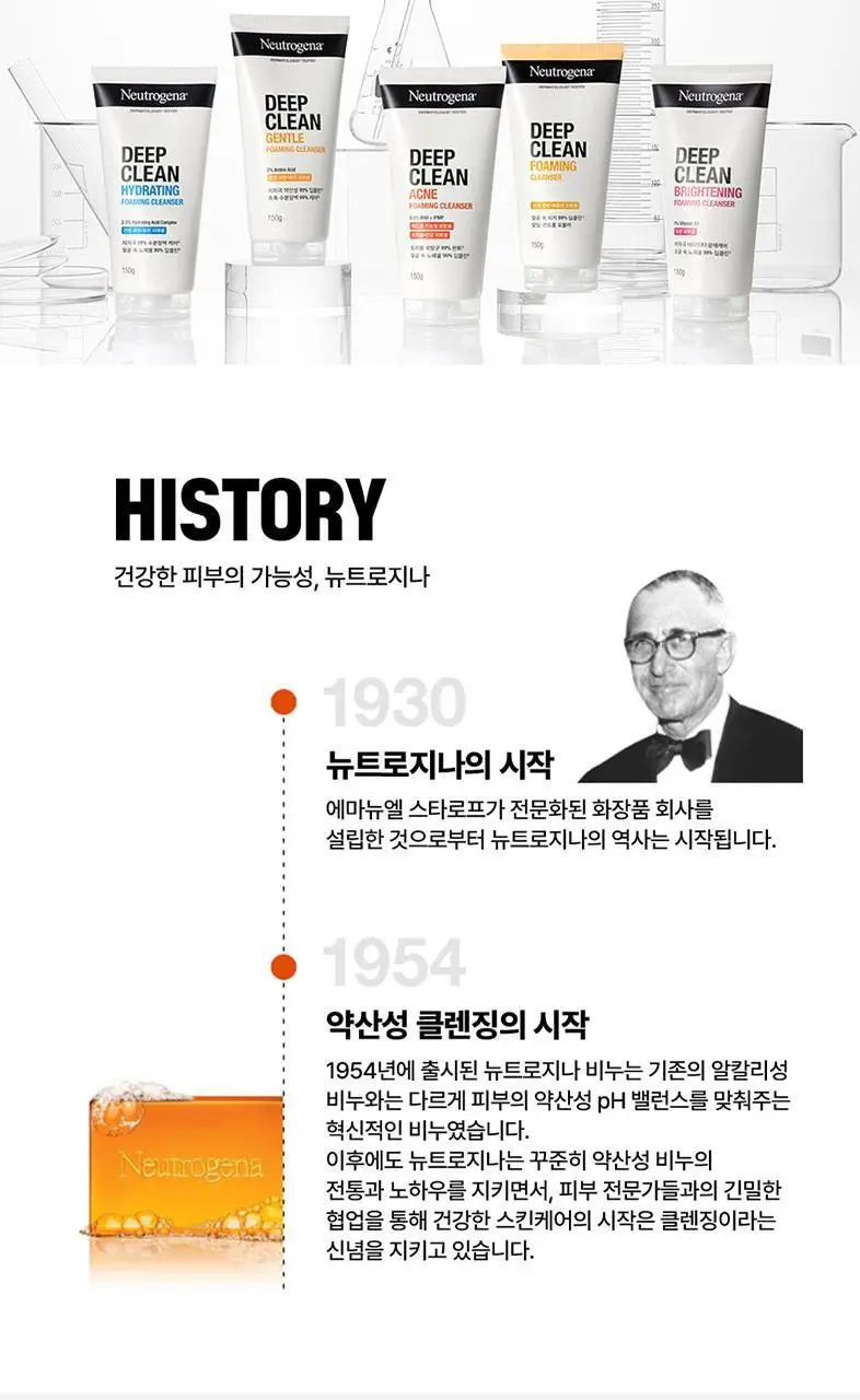 [산뜻개운/딥클린/온라인단독] 뉴트로지나 딥클린 포밍 클렌저 100g 2입 상세페이지 15
